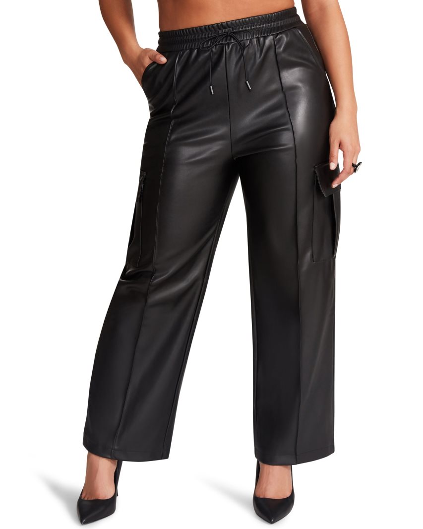 Pantalones Steve Madden Kourt Mujer Negras | ES BH2901